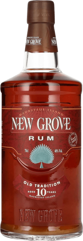 72,95 € Бесплатная доставка | Ром New Grove Old Tradition Маврикий 10 Лет бутылка 70 cl