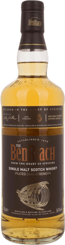 101,95 € 送料無料 | ブレンデッドウイスキー The Benriach Cask Strength — カスクストレングス, Peated — 燻製 イギリス 70 cl