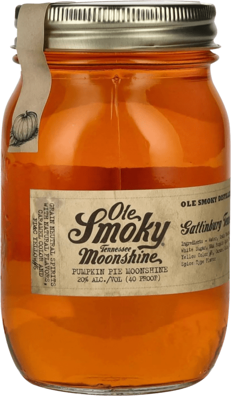 22,95 € Spedizione Gratuita | Whisky Blended Ole Smoky Moonshine Tennessee stati Uniti Vasetto Medium 50 cl Pumpkin — Zucca, Vanilla — Vaniglia