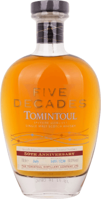 428,95 € Envío gratis | Whisky Blended Tomintoul Five Decades 50 Anniversary Edición Limitada Reino Unido Botella 70 cl