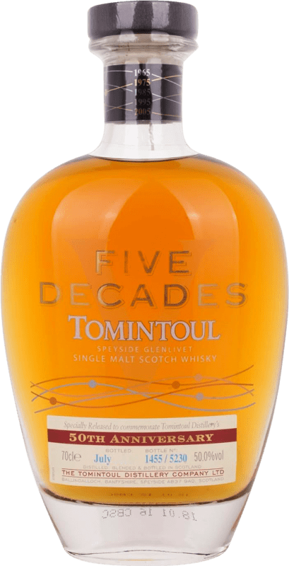 552,95 € Envoi gratuit | Blended Whisky Tomintoul Five Decades 50 Anniversary Special Release Royaume-Uni Bouteille 70 cl