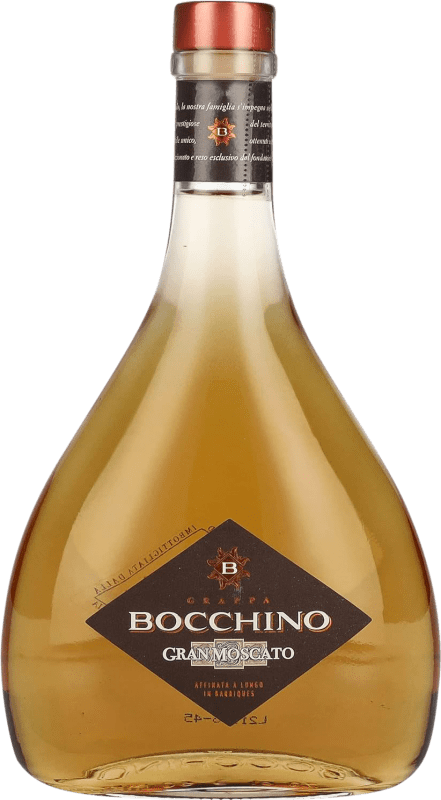 57,95 € Kostenloser Versand | Grappa Bocchino Gran Moscato Italien Muskat Flasche 70 cl