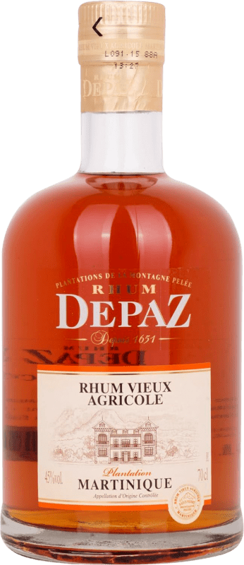 73,95 € 免费送货 | 朗姆酒 Depaz Vieux Agricole Plantation 马提尼克 瓶子 70 cl