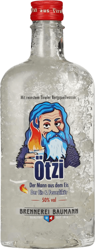 46,95 € Envío gratis | Licores Baumann Ötzi Eis Feuerlikör Alemania Botella Medium 50 cl