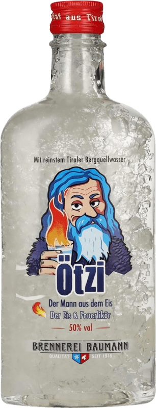 31,95 € Free Shipping | Liqueurs Baumann Ötzi Germany Medium Bottle 50 cl Eis — Ice Cream, Feuerlikör — Fire Liqueur