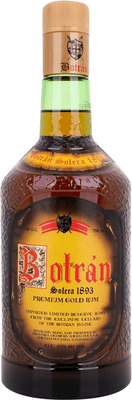 222,95 € Бесплатная доставка | Ром Licorera Quezalteca Botrán Solera 1893 Primera Edición Premium Gold Гватемала бутылка 75 cl