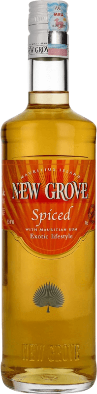 35,95 € 免费送货 | 朗姆酒 New Grove Spiced 毛里求斯 瓶子 70 cl