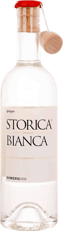 68,95 € Envio grátis | Aguardente Grappa Domenis 1898 Storica Bianca Itália Garrafa Medium 50 cl