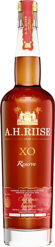 97,95 € Spedizione Gratuita | Rum A.H. Riise Christmas Edizione Limitata XO Extra Old — Extra Vecchio, Riserva Danimarca 70 cl