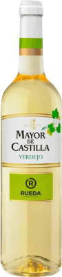 6,95 € Envio grátis | Vinho branco García Carrión Mayor de Castilla Blanco D.O. Rueda Castela e Leão Espanha Verdejo Garrafa 75 cl