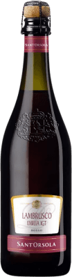 6,95 € Envoi gratuit | Vin Mousseux Rouge Sant'Orsola Seco — Sec I.G.T. Emilia Romagna Émilie-Romagne Italie Lambrusco 75 cl