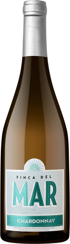 10,95 € Kostenloser Versand | Weißwein Vicente Gandía Finca del Mar Blanco Valencianische Gemeinschaft Spanien Chardonnay Flasche 75 cl