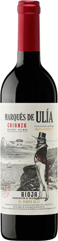 7,95 € Envio grátis | Vinho Tinto Lan Marqués de Ulía Crianza D.O.Ca. Rioja La Rioja Espanha Tempranillo 75 cl