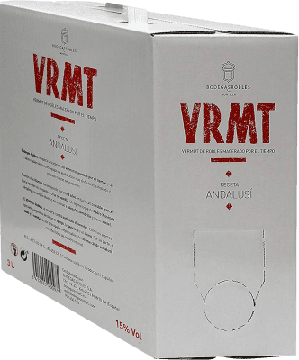 62,95 € Free Shipping | Vermouth Robles Macerado Ecológico Oak Andalusia Spain Pedro Ximénez Organic Bag in Box 3 L