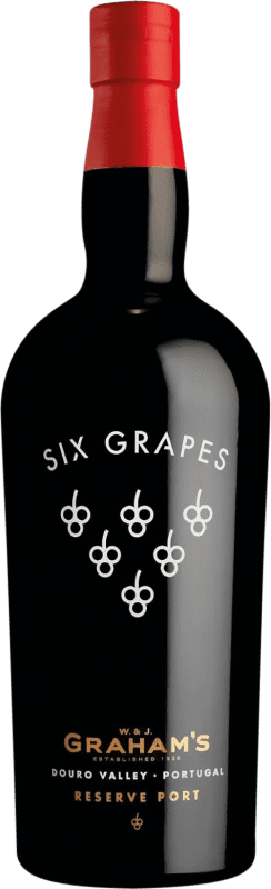 28,95 € 免费送货 | 强化酒 Graham's Seis Uvas I.G. Porto 杜罗 葡萄牙 Touriga Nacional 瓶子 75 cl