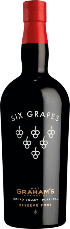 49,95 € Envío gratis | Vino Generoso Fortificado Graham's Seis Uvas I.G. Porto Douro Portugal Touriga Nacional Botella 75 cl