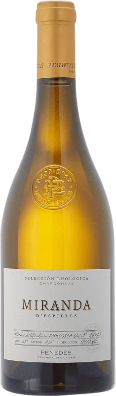 13,95 € Free Shipping | White Wine Juvé y Camps Miranda Enológica Selection D.O. Penedès Catalonia Spain Chardonnay Eco — Organic Bottle 75 cl