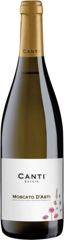 12,95 € Kostenloser Versand | Weißer Sekt Canti Edelsüß D.O.C.G. Moscato d'Asti Piemont Italien Muskat Flasche 75 cl
