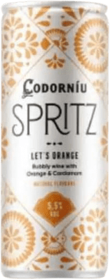47,95 € Free Shipping | 12 units box Orange Wine Codorníu Let's Spritz Spain Macabeo Small Bottle 25 cl