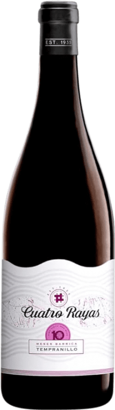 7,95 € Envoi gratuit | Vin rouge Cuatro Rayas 10 Meses Barrica Jeune Castille et Leon Espagne Tempranillo Bouteille 75 cl