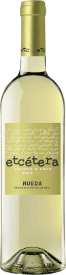 7,95 € Spedizione Gratuita | Vino bianco Etcétera Blanco Secco D.O. Rueda Castilla y León Spagna Viura, Verdejo Bottiglia 75 cl