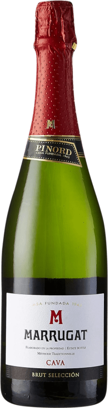 12,95 € Бесплатная доставка | Белое игристое Pinord Marrugat брют D.O. Cava Каталония Испания Macabeo, Xarel·lo, Parellada бутылка 75 cl