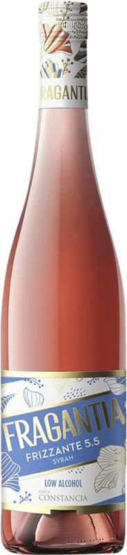 10,95 € Spedizione Gratuita | Spumante Rosato Finca Constancia Fragantia 5.5 Frizzante I.G.P. Vino de la Tierra de Castilla Castilla-La Mancha Spagna Syrah 75 cl