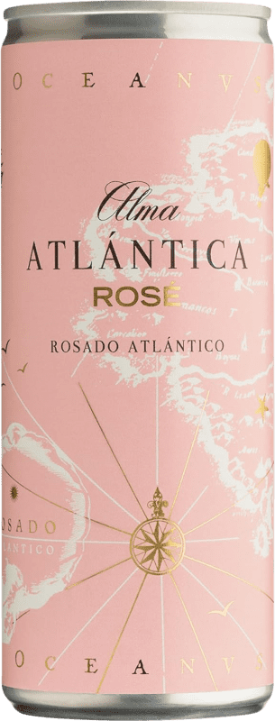 59,95 € Envoi gratuit | Boîte de 12 unités Vin rose Alma Atlántica Rosé Espagne Mencía Petite Bouteille 25 cl