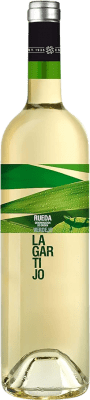 6,95 € Spedizione Gratuita | Vino bianco Cuatro Rayas Lagartijo Blanco D.O. Rueda Castilla y León Spagna Verdejo Bottiglia 75 cl