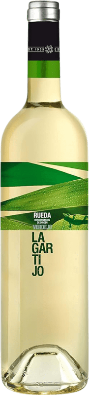6,95 € Envío gratis | Vino blanco Cuatro Rayas Lagartijo Blanco D.O. Rueda Castilla y León España Verdejo Botella 75 cl