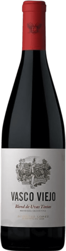 12,95 € 送料無料 | 赤ワイン López Vasco Viejo Malbec Merlot スペイン Malbec ボトル 75 cl