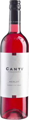 8,95 € Бесплатная доставка | Розовое вино Canti Rosé сухой Пьемонте Италия Merlot бутылка 75 cl