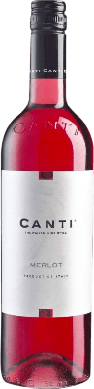 8,95 € Kostenloser Versand | Roséwein Canti Rosé Trocken Piemont Italien Merlot Flasche 75 cl
