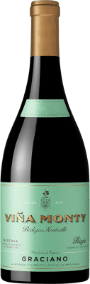 56,95 € Free Shipping | Red wine Montecillo Monty Reserve D.O.Ca. Rioja The Rioja Spain Graciano Bottle 75 cl