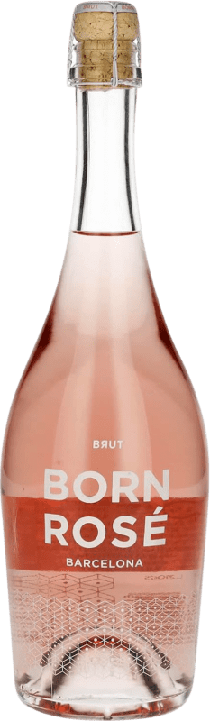 17,95 € Kostenloser Versand | Rosé Sekt Born BCN. Barcelona Brut — Herb Rosé D.O. Penedès Katalonien Spanien Flasche 75 cl
