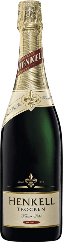 5,95 € Envio grátis | Espumante Branco Henkell Seco Q.b.A. Rheingau Rheingau Espanha Chardonnay Garrafa 75 cl