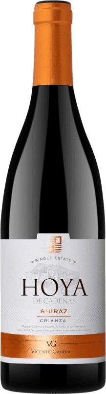 8,95 € Envío gratis | Vino tinto Vicente Gandía Hoya de Cadenas Crianza D.O. Utiel-Requena Comunidad Valenciana España Syrah Botella 75 cl