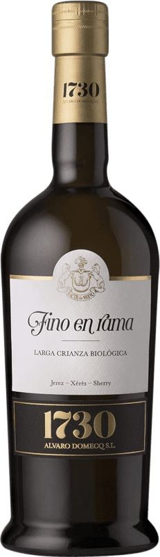 36,95 € Envío gratis | Vino generoso Domecq 1730 Fino en Rama España Palomino Fino Botella 75 cl