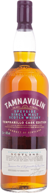 73,95 € Spedizione Gratuita | Whisky Single Malt Tamnavulin Tempranillo Cask Speyside Regno Unito Bottiglia 1 L