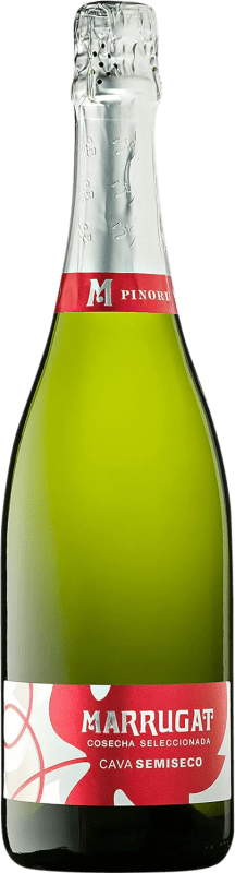 11,95 € Envoi gratuit | Blanc mousseux Pinord Marrugat Demi-Sec Demi-Sucré D.O. Cava Catalogne Espagne Macabeo Bouteille 75 cl