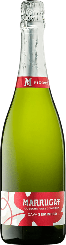7,95 € Kostenloser Versand | Weißer Sekt Pinord Marrugat Semiseco — Halbtrocken D.O. Cava Katalonien Spanien Macabeo Flasche 75 cl