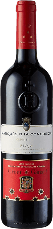 8,95 € Бесплатная доставка | Красное вино Marqués de La Concordia Selección Española D.O.Ca. Rioja Ла-Риоха Испания Tempranillo бутылка 75 cl