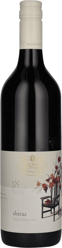 19,95 € Envio grátis | Vinho tinto Brown Brothers Milawa Heathcote Victoria Austrália Syrah Garrafa 75 cl
