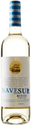 6,95 € Envío gratis | Vino blanco Cuatro Rayas Nave Sur Vendimia Nocturna Blanco D.O. Rueda Castilla y León España Verdejo Botella 75 cl