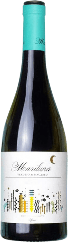 17,95 € 免费送货 | 白酒 Sierra Norte Mariluna Verdejo Macabeo Blanco Ecológico D.O. Utiel-Requena 巴伦西亚社区 西班牙 Macabeo, Verdejo 瓶子 Magnum 1,5 L