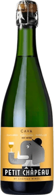 15,95 € 送料無料 | 白スパークリングワイン Châpeau Petit D.O. Cava カタロニア スペイン Macabeo, Xarel·lo, Parellada ボトル 75 cl