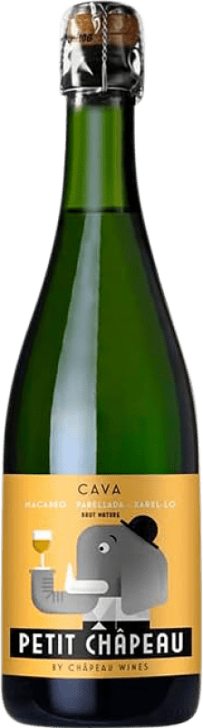 21,95 € Free Shipping | White Sparkling Wine Châpeau Petit D.O. Cava Catalonia Spain Macabeo, Xarel·lo, Parellada 75 cl
