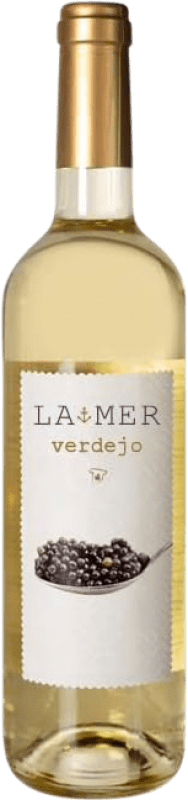 11,95 € Envio grátis | Vinho Branco Châpeau La Mer Espanha Verdejo 75 cl
