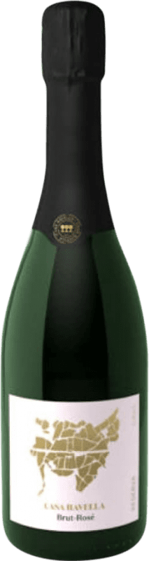 16,95 € Envio grátis | Espumante rosé Vins & Co Casa Ravella Selección 24 Meses Rosé Brut Reserva D.O. Cava Catalunha Espanha Grenache, Xarel·lo Garrafa 75 cl