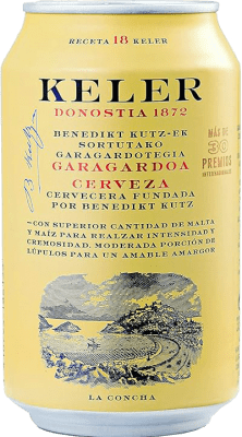 29,95 € Envio grátis | Caixa de 24 unidades Cerveja Keler Espanha Lata 33 cl